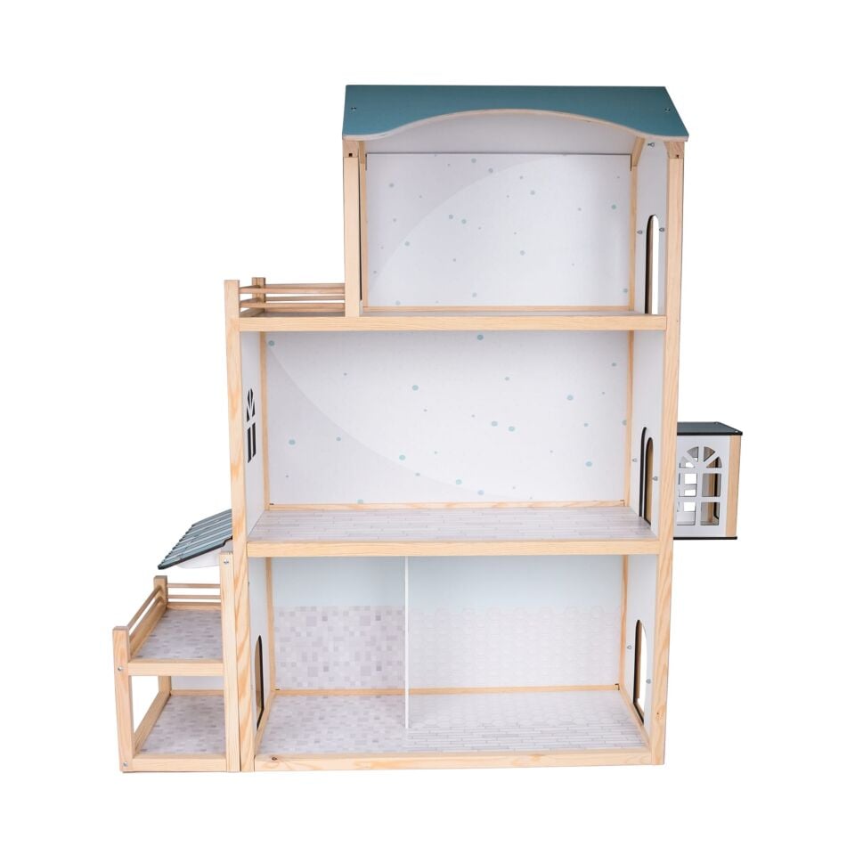 Ahşap Oyuncak Ev - Doğal ve Eğitici Oyun Köşesi ''Eşyalar dahil'' T2016