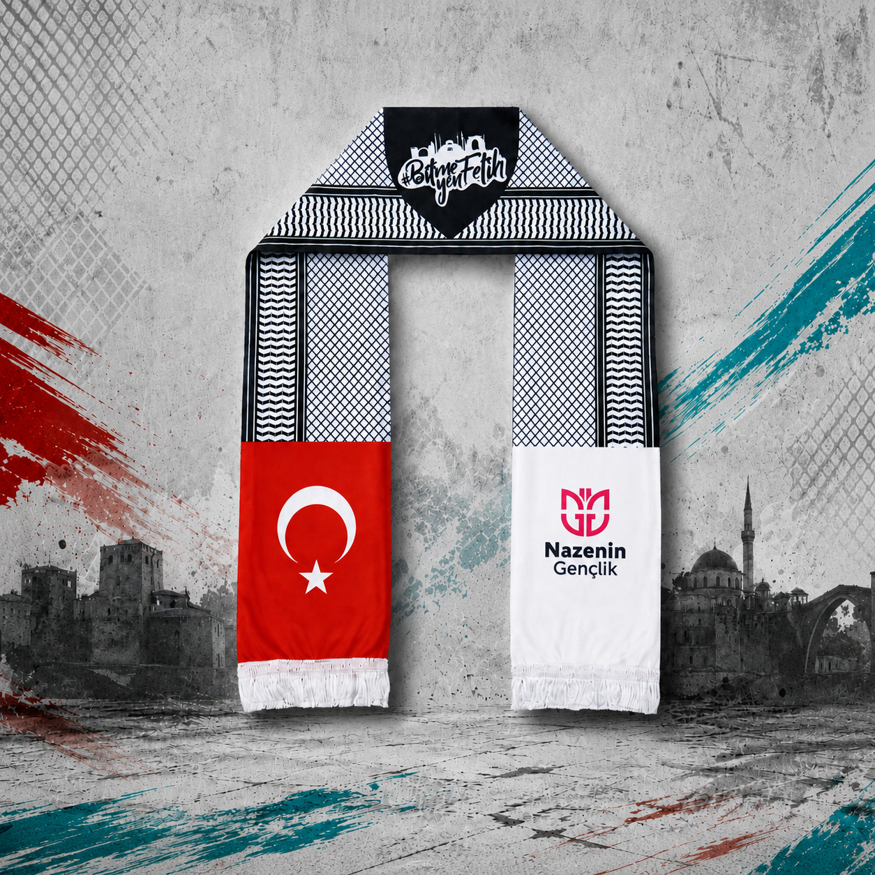 Nazenin Gençlik Saten Atkı