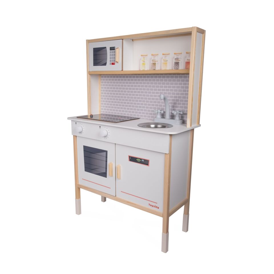 Ahşap Oyun Mutfağı Beyaz T1029