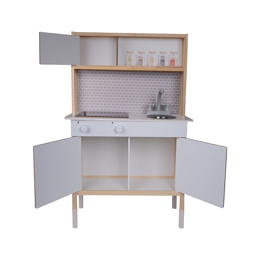 Ahşap Oyun Mutfağı Beyaz T1029
