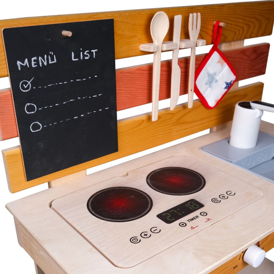 Doğal Ağaç Ahşap Sulu Mutfak