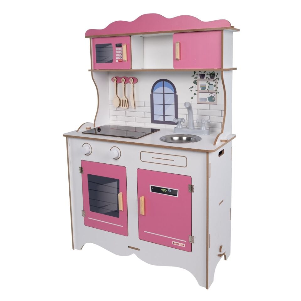 Pembe 1041 Ahşap Çocuk Mutfak Seti | Eğlenceli ve Eğitici Oyun Deneyimi