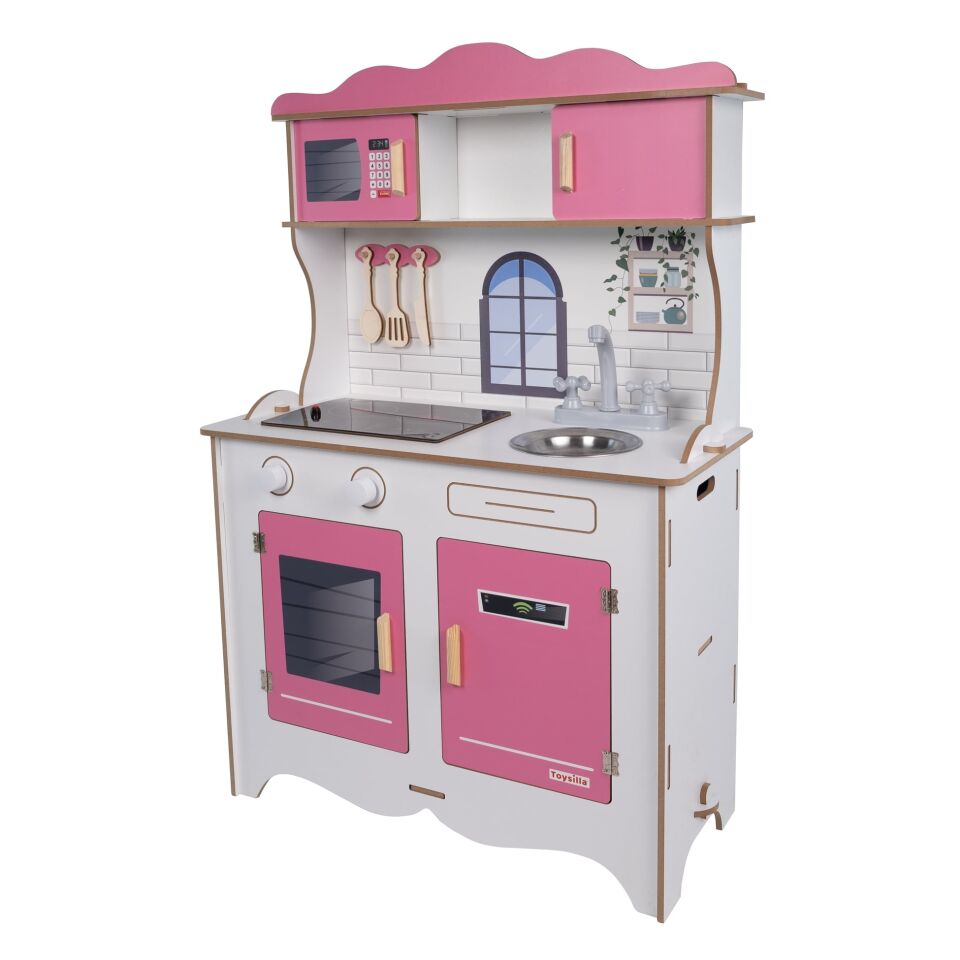 Pembe 1041 Ahşap Çocuk Mutfak Seti | Eğlenceli ve Eğitici Oyun Deneyimi