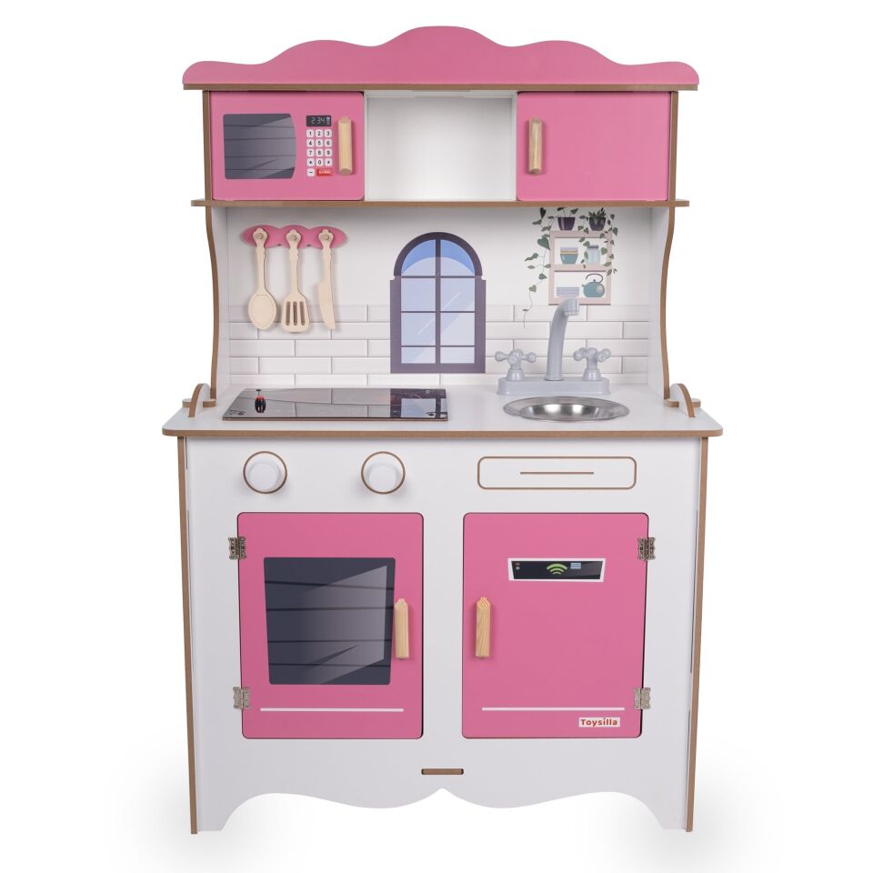 Pembe 1041 Ahşap Çocuk Mutfak Seti | Eğlenceli ve Eğitici Oyun Deneyimi