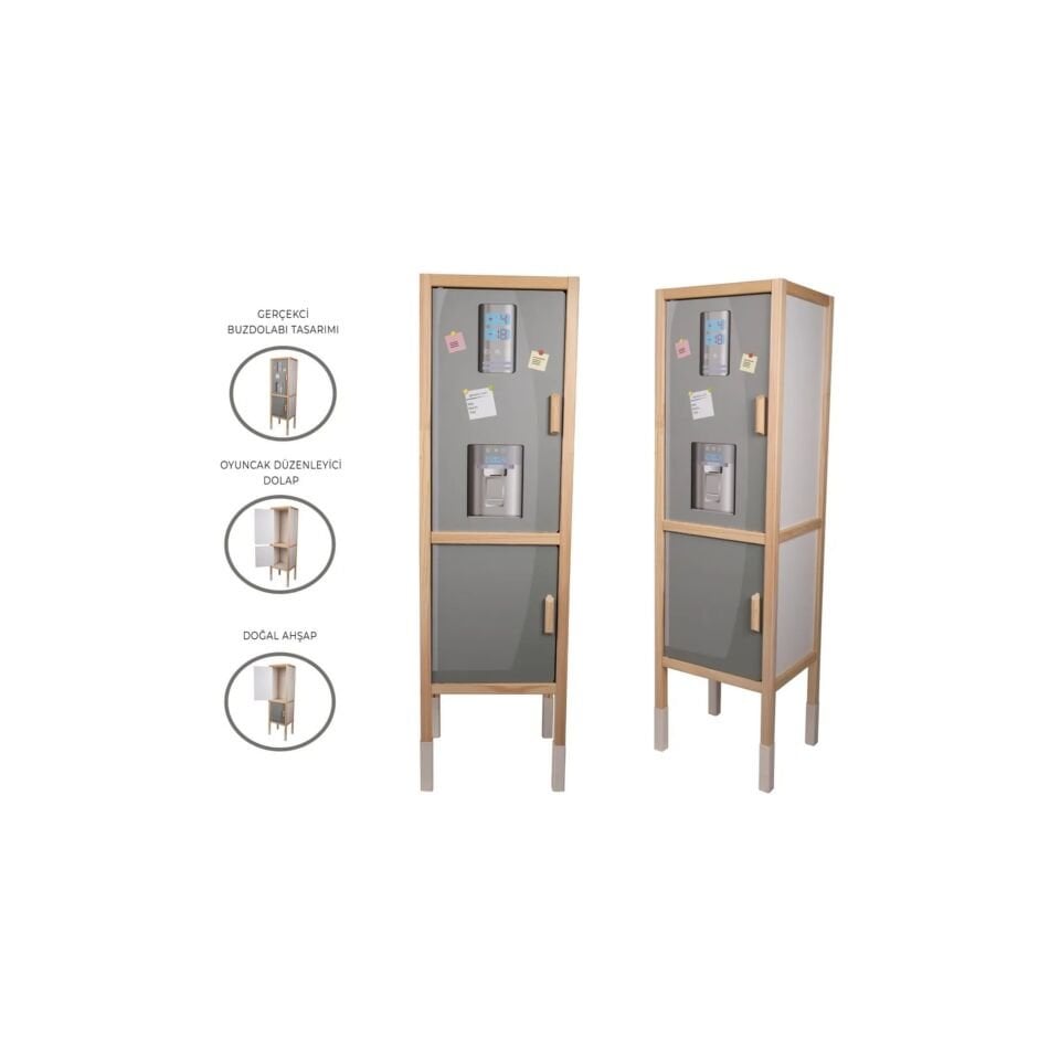 T1035 Toysilla Yeşil Mutfak Dolabı