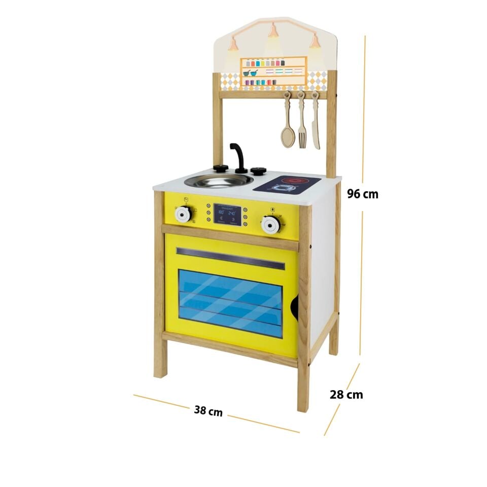 Toysilla Ahşap Çocuk Mutfağı Sarı - T1018