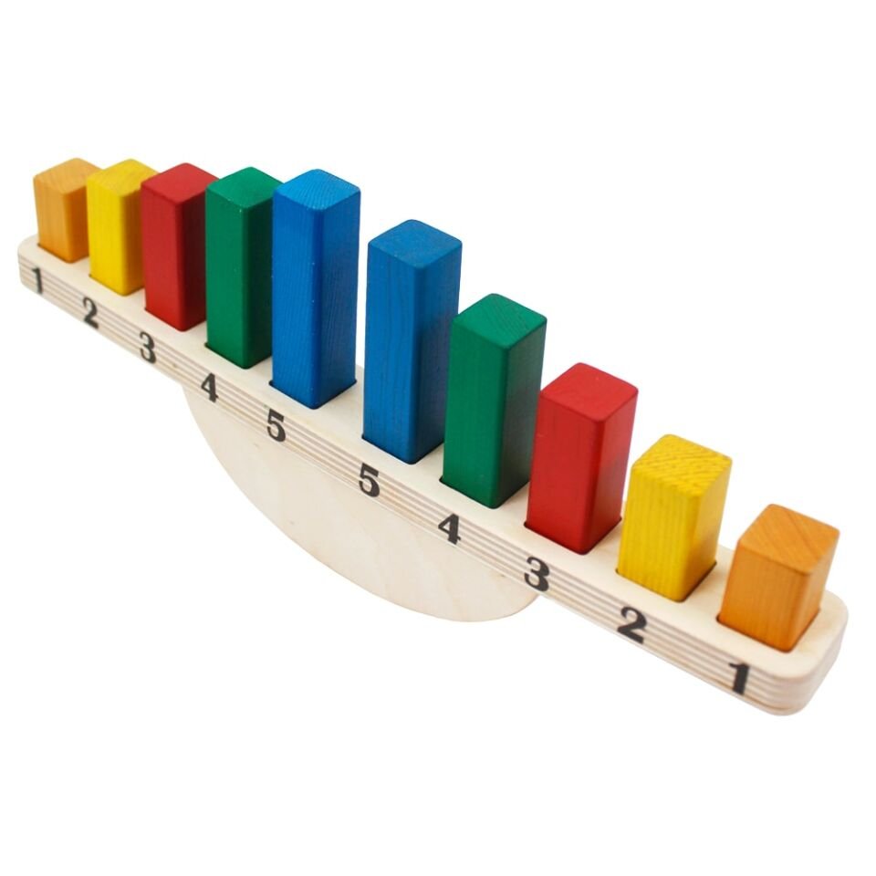 Toysilla Montessori Ahşap Denge ve Terazi Oyunu - T3021