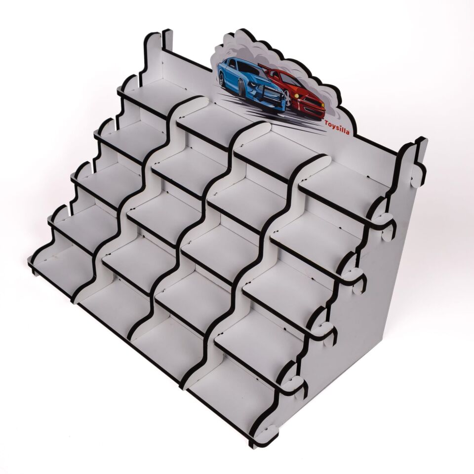 Toysilla Ahşap Oyuncak Araba Sergileme Standı – T3029