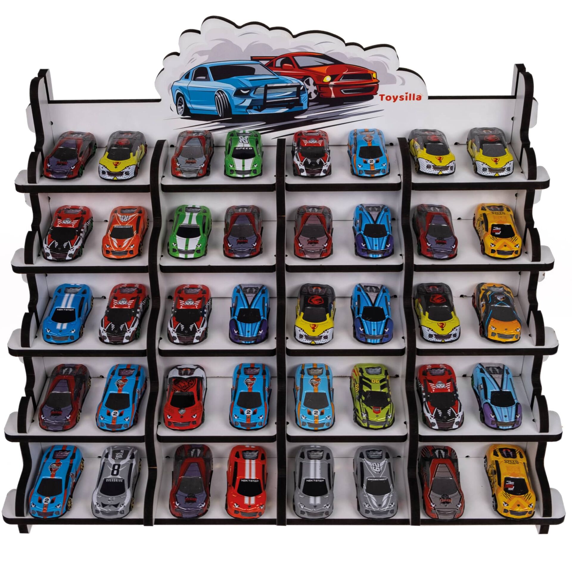 Toysilla Ahşap Oyuncak Araba Sergileme Standı – T3029