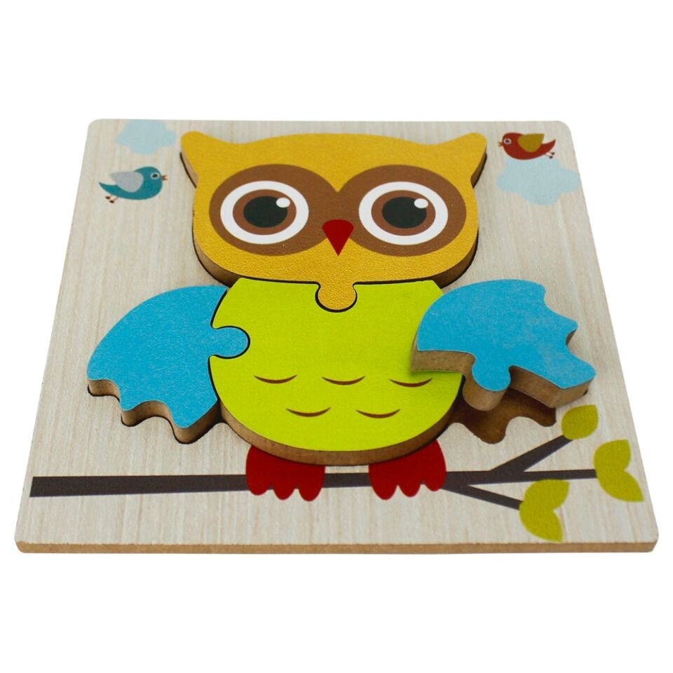 Toysilla Ahşap Puzzle Baykuş Temalı - T5001