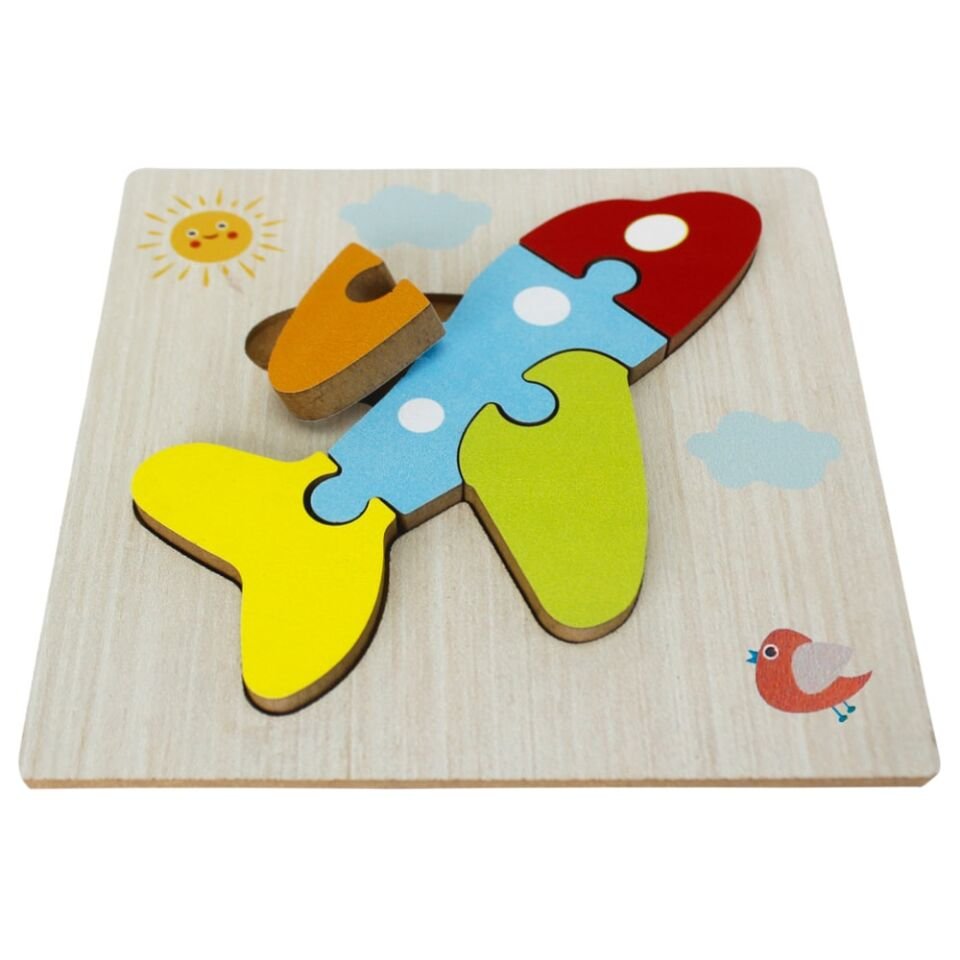 Toysilla Ahşap Puzzle Uçak Temalı - T5004