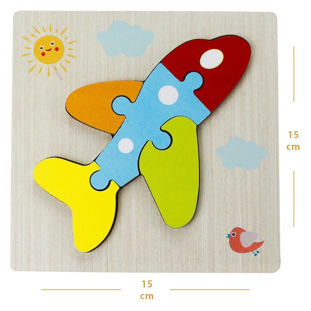Toysilla Ahşap Puzzle Uçak Temalı - T5004