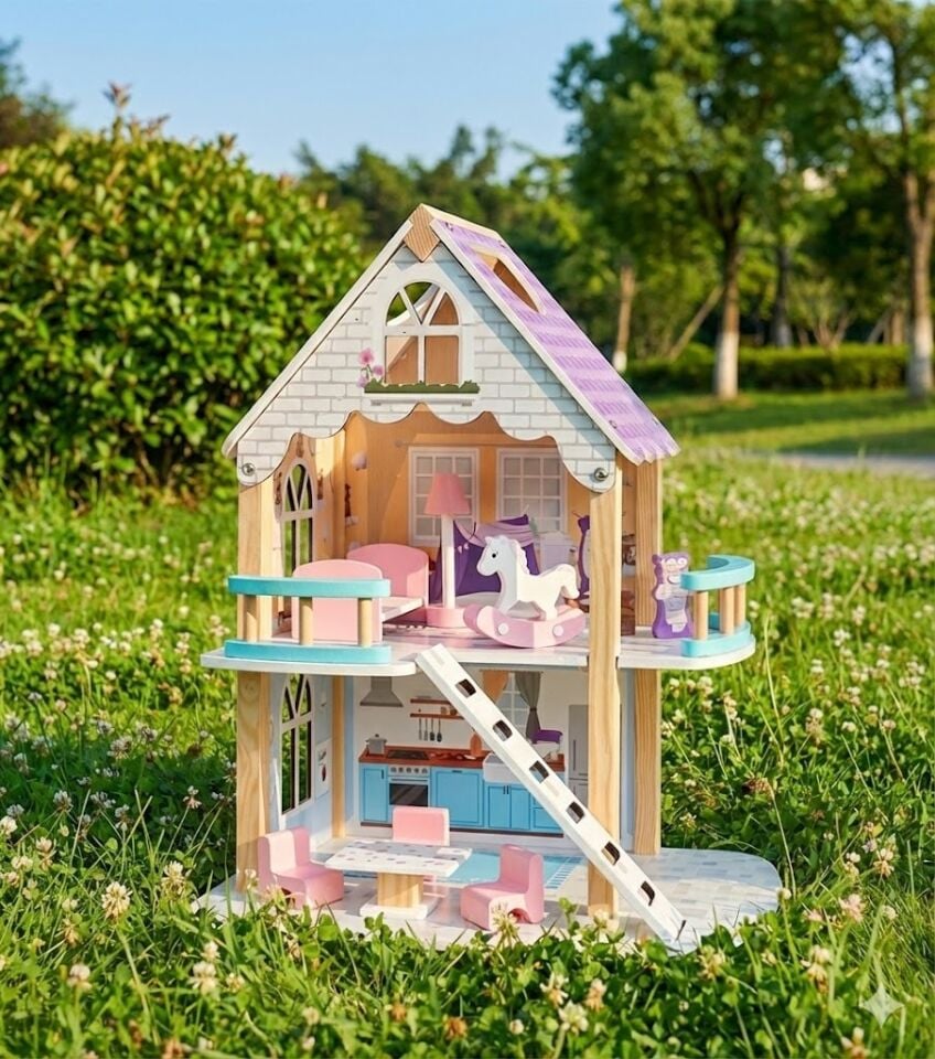 Toysilla Ahşap Çocuk Oyun Evi - T2011