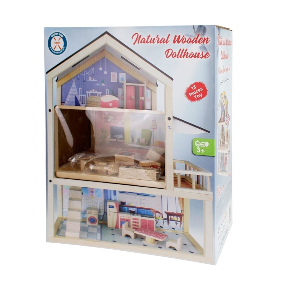 Toysilla Doğal Ağaç Çocuk Oyun Evi - T2003