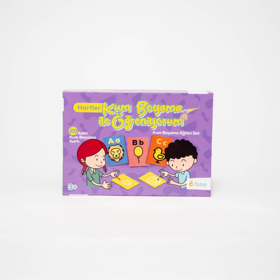 ''Türkçe Set'' Harfleri Kum Boyama ile Öğreniyorum