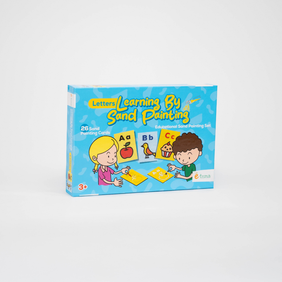 ''İngilizce Set'' Harfleri Kum Boyama ile Öğreniyorum